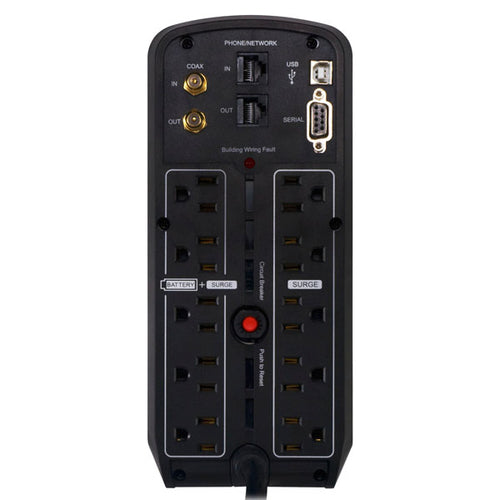 CyberPower CP1000PFCLCDTAA uninterruptible power supply (UPS) 1 kVA 600 W 10 AC outlet(s)