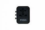 Verbatim 49544 power plug adapter Universal Black