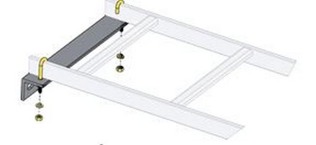 Middle Atlantic Ladder Wall Support Hardware