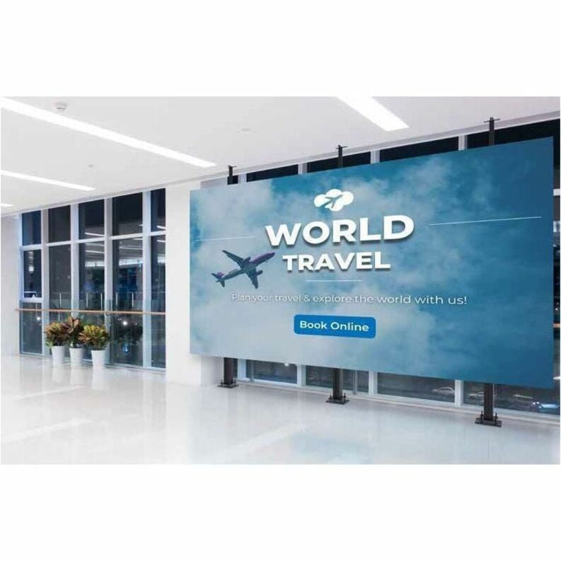 Peerless LEDFCL-3X3 signage display mount 139.7 cm (55") Black
