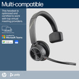HP Poly Voyager 4310-M Microsoft Teams Certified USB-C Headset +BT700 dongle +Charging Stand