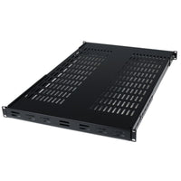 StarTech.com 1U Adjustable Vented Server Rack Mount Shelf - 175lbs - 19.5 to 38in Adjustable Mounting Depth Universal Tray for 19" AV/ Network Equipment Rack - 27.5in Deep - TAA