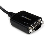 StarTech.com 1ft (30cm) 1-Port Professional USB to Serial Adapter Cable with COM Retention, USB to RS232 Adapter - TAA