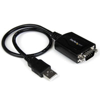 StarTech.com 1ft (30cm) 1-Port Professional USB to Serial Adapter Cable with COM Retention, USB to RS232 Adapter - TAA