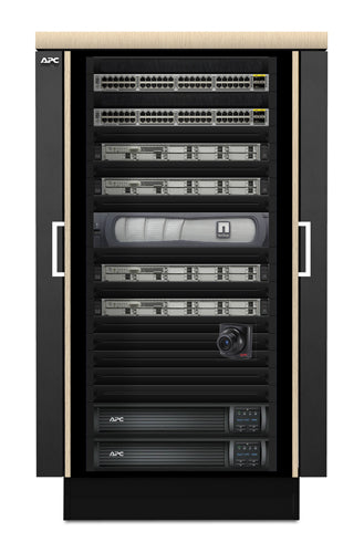 APC NetShelter CX 24U Freestanding rack Grey, Oak