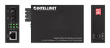 Intellinet Gigabit Ethernet Media Converter 10/100/1000Base-T to 1000Base-SX (SC) Multi-Mode, 550 m (1,800 ft.), Autonegotiation