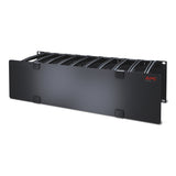 APC NetShelter Cable Management, Horizontal Cable Manager, 3U, Single Side with Cover, 482.6 x 133.35 x 165.1 mm
