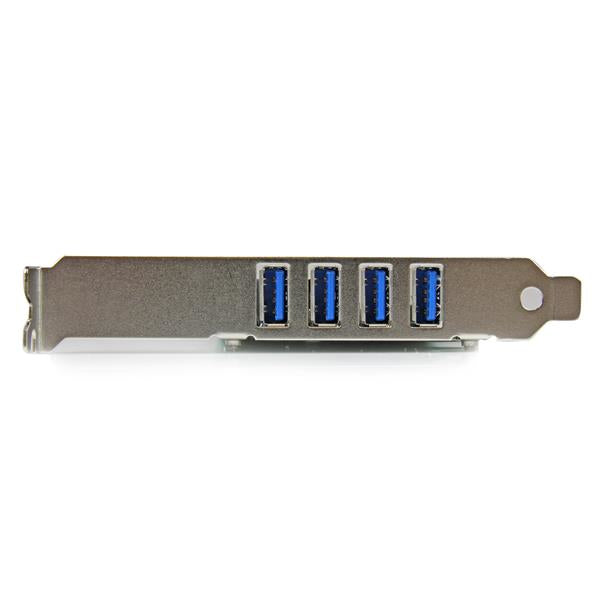 StarTech.com 4 Port PCI Express PCIe SuperSpeed USB 3.0 Controller Card Adapter with UASP - 5Gbps - SATA Power - TAA