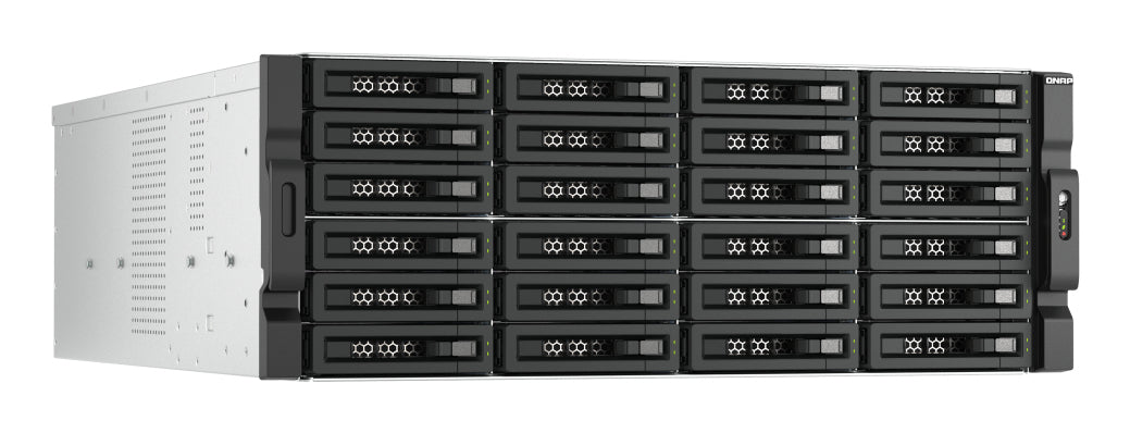QNAP TL-R2400PES-RP storage drive enclosure HDD/SSD enclosure Black, Grey 2.5/3.5"