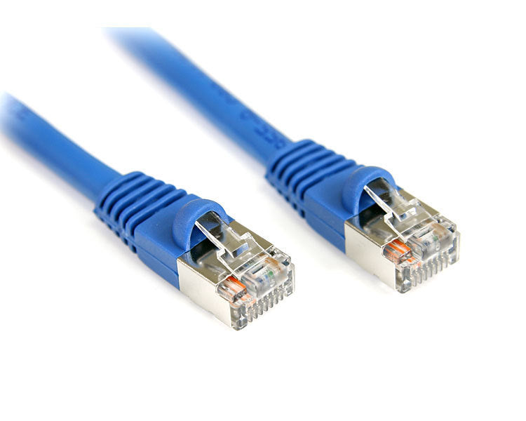 StarTech.com 100 ft Cat5e Blue Snagless Shielded RJ45 STP Cat 5e Patch Cable - 100ft Patch Cord