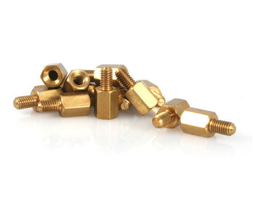 StarTech.com 6-32 Brass Motherboard Standoffs for ATX Computer Case - 15 Pack - TAA