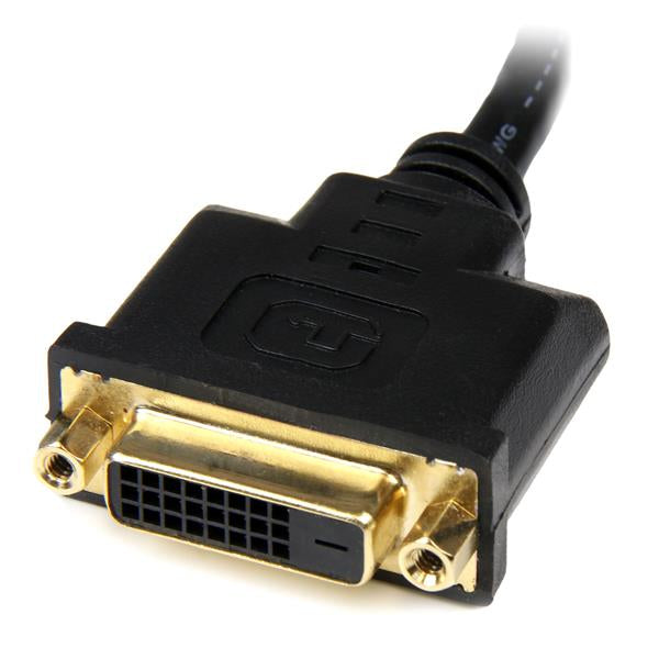 StarTech.com 8in (20cm) HDMI to DVI-D Video Cable Adapter - HDMI Male to DVI Female