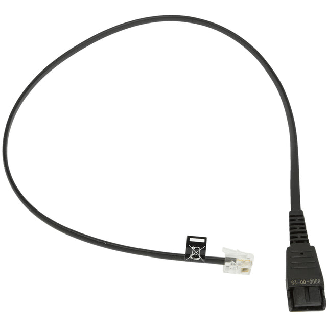Jabra QD cord, straight, mod plug