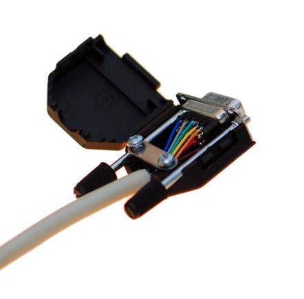 Brainboxes DB9/9 Pin 9 Pin Screw Terminal Black, Metallic