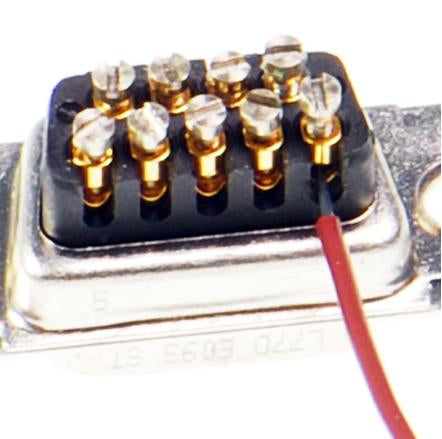 Brainboxes DB9/9 Pin 9 Pin Screw Terminal Black, Metallic