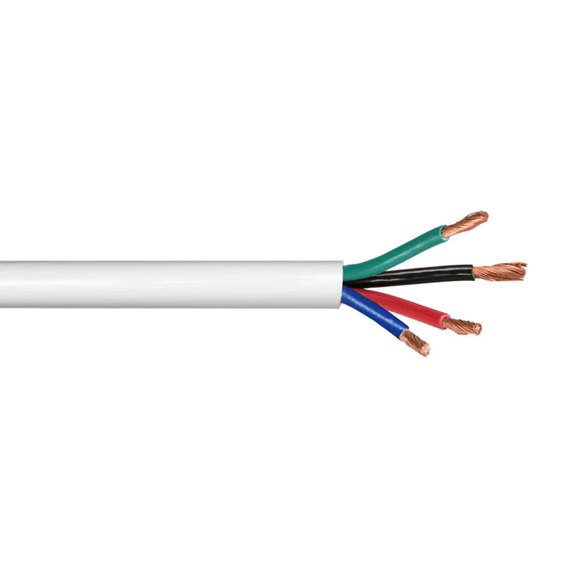 16ga 4c, CMR/FT4 Speaker Cable  500ft WHITE