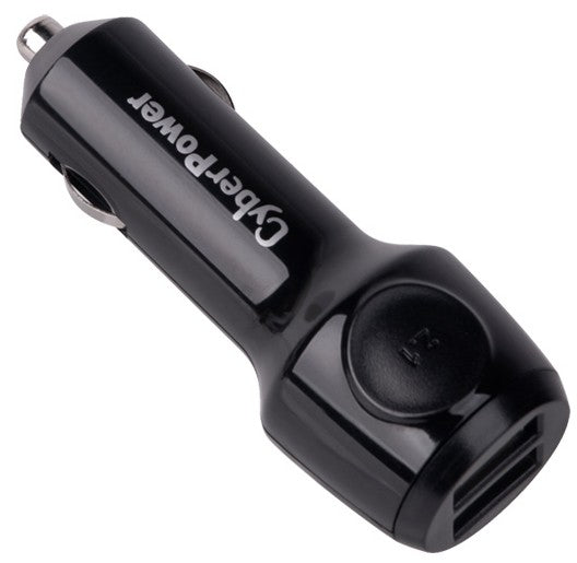 CyberPower CPTDC2U mobile device charger Mobile phone, MP3, MP4, PDA, Tablet Black Cigar lighter Auto