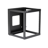 StarTech.com 4-Post 12U Hinged Wall-Mount Network Rack, 19" Open Frame Server Rack with 19.8in Mounting Depth, Wall Mount Swing Out Data Rack for IT / AV / Patch Panel / Computer Equipment