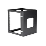 StarTech.com 4-Post 12U Hinged Wall-Mount Network Rack, 19" Open Frame Server Rack with 19.8in Mounting Depth, Wall Mount Swing Out Data Rack for IT / AV / Patch Panel / Computer Equipment