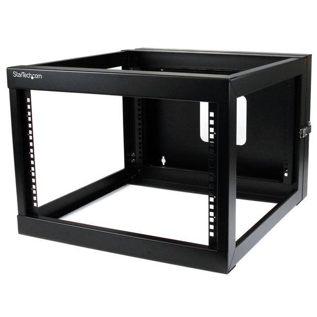 StarTech.com 4-Post 6U Hinged Wall-Mount Network Rack, 19" Open Frame Server Rack with 19.8in Mounting Depth, Wall Mount Swing Out Data Rack for IT / AV / Patch Panel / Computer Equipment