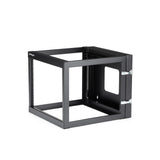 StarTech.com 4-Post 8U Hinged Wall-Mount Network Rack, 19" Open Frame Server Rack with 19.8in Mounting Depth, Wall Mount Swing Out Data Rack for IT / AV / Patch Panel / Computer Equipment