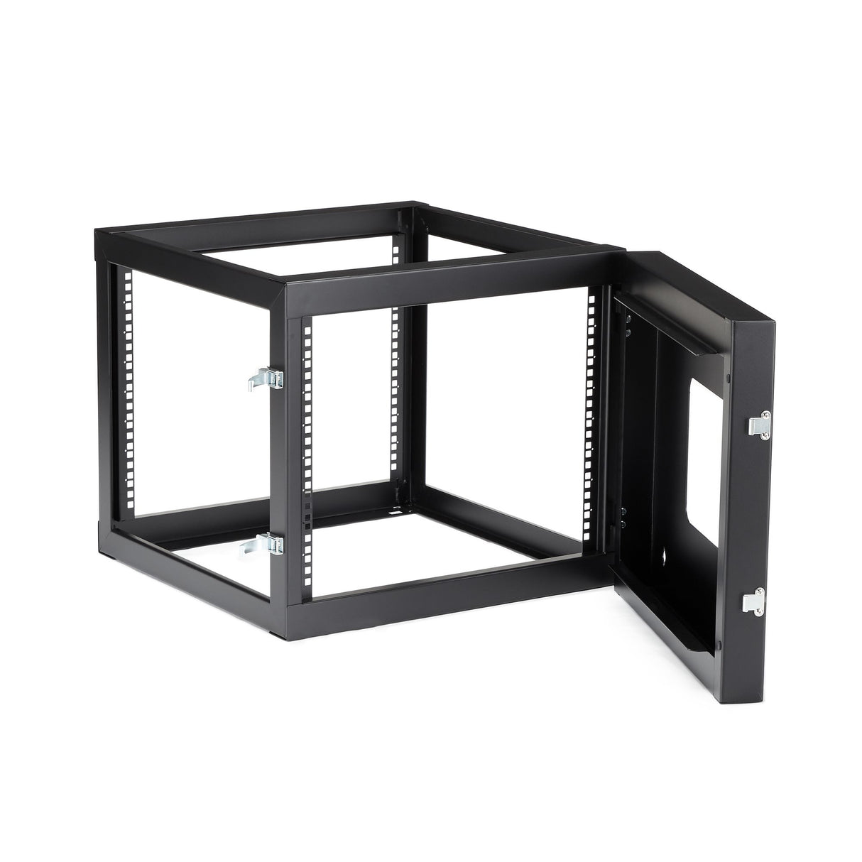 StarTech.com 4-Post 8U Hinged Wall-Mount Network Rack, 19" Open Frame Server Rack with 19.8in Mounting Depth, Wall Mount Swing Out Data Rack for IT / AV / Patch Panel / Computer Equipment