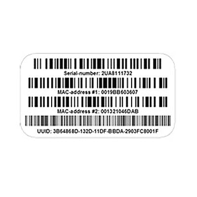 HP Packaging Tag SN+MAC1+MAC2+UUID Service