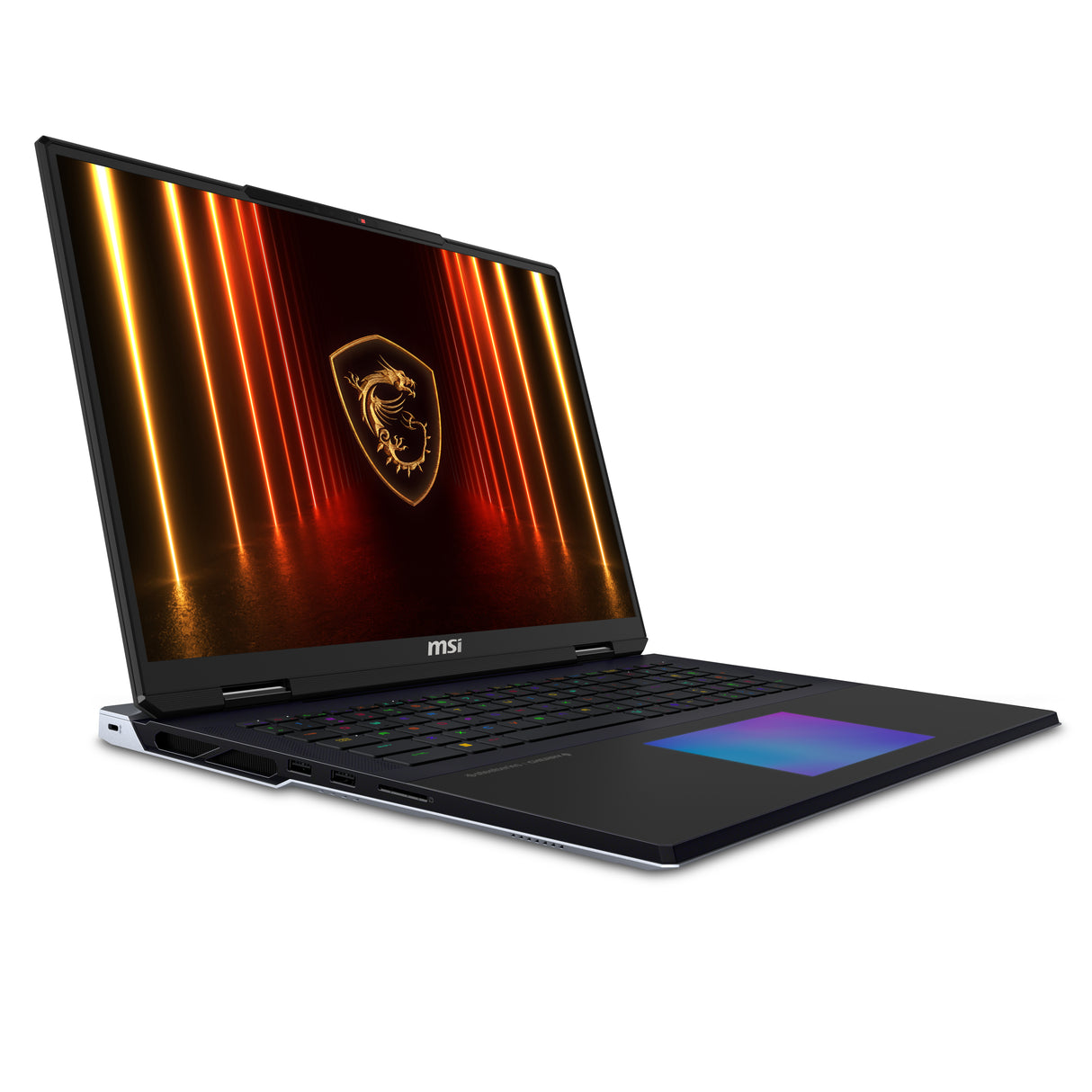 MSI Titan 18 HX AI A2XWIG-087CA Intel Core Ultra 9 285HX Laptop 45.7 cm (18") UHD+ 64 GB DDR5-SDRAM 4 TB SSD NVIDIA GeForce RTX 5080 Wi-Fi 7 (802.11be) Windows 11 Pro Black