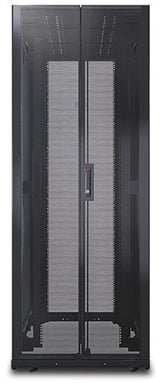 APC NetShelter SX, Networking Rack Enclosure, 42U, Black, 1991H x 750W x 1070D mm with Casters, Feet, Vertical Cable Managers, Side Panels