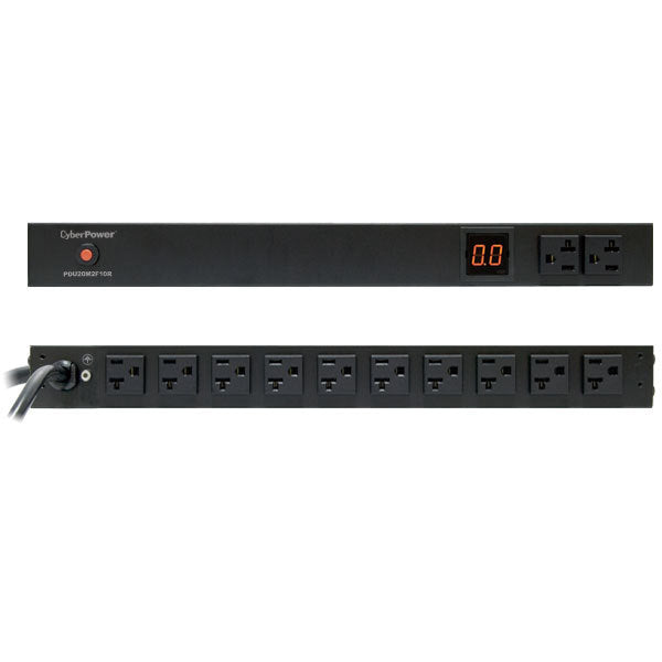 CyberPower PDU20M2F8R power distribution unit (PDU) 10 AC outlet(s) 1U Black