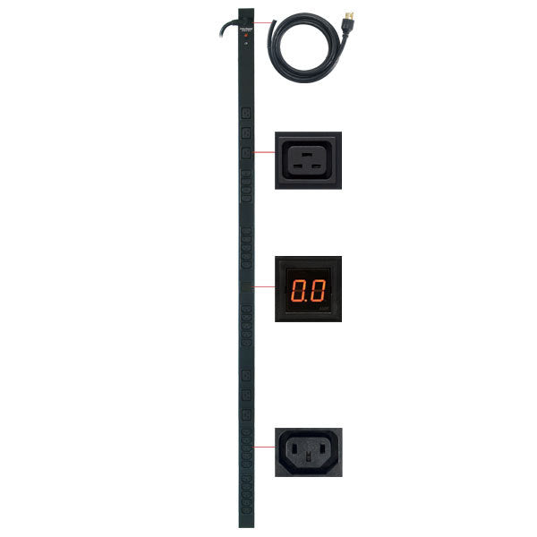 CyberPower PDU20MVHVIEC30F power distribution unit (PDU) 30 AC outlet(s) 0U Black