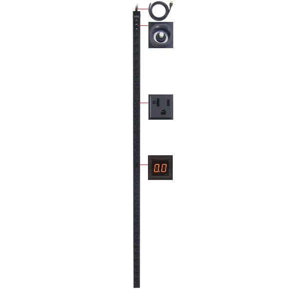 CyberPower PDU30MVT24F power distribution unit (PDU) 24 AC outlet(s) 0U Black