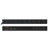 CyberPower RKBS20ST4F8R surge protector Black 12 AC outlet(s) 120 V 4.57 m