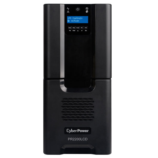 CyberPower PR2200LCD uninterruptible power supply (UPS) Line-Interactive 2.2 kVA 1980 W 10 AC outlet(s)