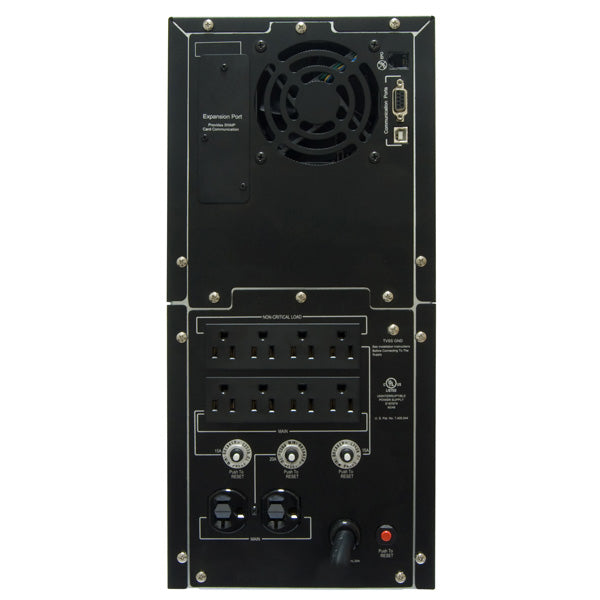CyberPower PR2200LCD uninterruptible power supply (UPS) Line-Interactive 2.2 kVA 1980 W 10 AC outlet(s)