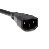 StarTech.com 10ft (3m) Power Extension Cord Splitter, C14 to 2x C13, 13A 250V, 16AWG, Computer Power Cord Extension, IEC 320 C14 to 2x C13 AC Power Cable Extension for Power Supply, UL Listed