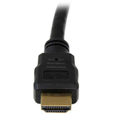 StarTech.com 1ft (30cm) HDMI Cable - 4K High Speed HDMI Cable with Ethernet - UHD 4K 30Hz Video - HDMI 1.4 Cable - Ultra HD HDMI Monitors, Projectors, TVs & Displays - Black HDMI Cord - M/M