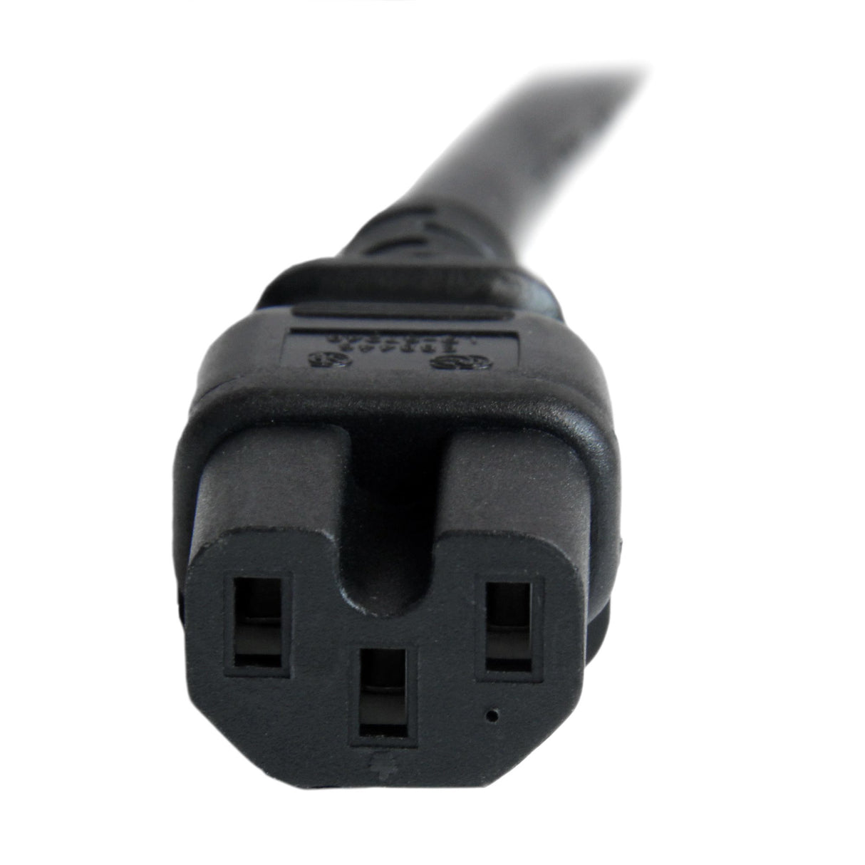 StarTech.com 6ft (1.8m) Heavy Duty Extension Cord, IEC 320 C14 to IEC 320 C15 Black Extension Cord, 15A 250V, 14AWG, Heavy Gauge Power Extension Cable, IEC 320 C14 to IEC 320 C15 AC Power Cord - UL Listed