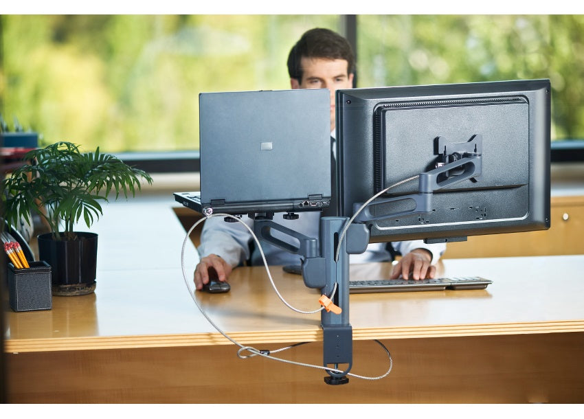 Kensington MicroSaver® Keyed Twin Head Laptop Lock — Single