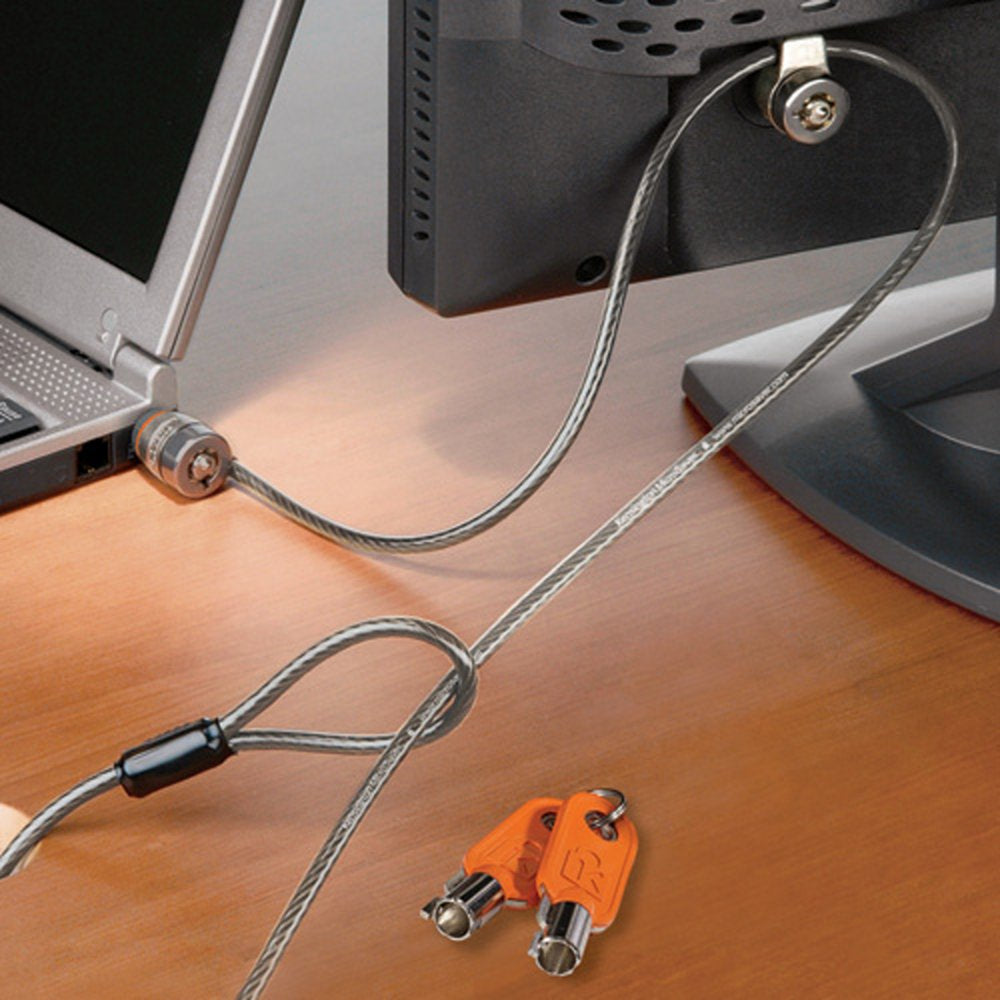 Kensington MicroSaver® Keyed Twin Head Laptop Lock — Single