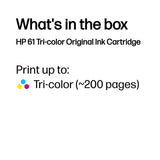 HP 61 Tri-color Original Ink Cartridge