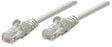 Intellinet Network Patch Cable, Cat6, 1.5m, Grey, CCA, U/UTP, PVC, RJ45, Gold Plated Contacts, Snagless, Booted, Lifetime Warranty