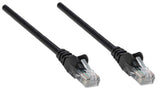 Intellinet Network Patch Cable, Cat6, 7.5m, Black, CCA, U/UTP, PVC, RJ45, Gold Plated Contacts, Snagless, Booted, Lifetime Warranty