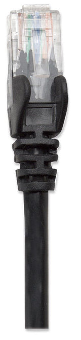 Intellinet Network Patch Cable, Cat6, 7.5m, Black, CCA, U/UTP, PVC, RJ45, Gold Plated Contacts, Snagless, Booted, Lifetime Warranty
