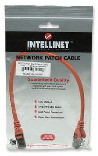Intellinet Cat6, 0.5m networking cable Orange U/UTP (UTP)