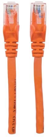 Intellinet Network Patch Cable, Cat6, 7.5m, Orange, CCA, U/UTP, PVC, RJ45, Gold Plated Contacts, Snagless, Booted, Lifetime Warranty, Polybag