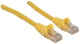 Intellinet Network Patch Cable, Cat6, 0.5m, Yellow, CCA, U/UTP, PVC, RJ45, Gold Plated Contacts, Snagless, Booted, Lifetime Warranty