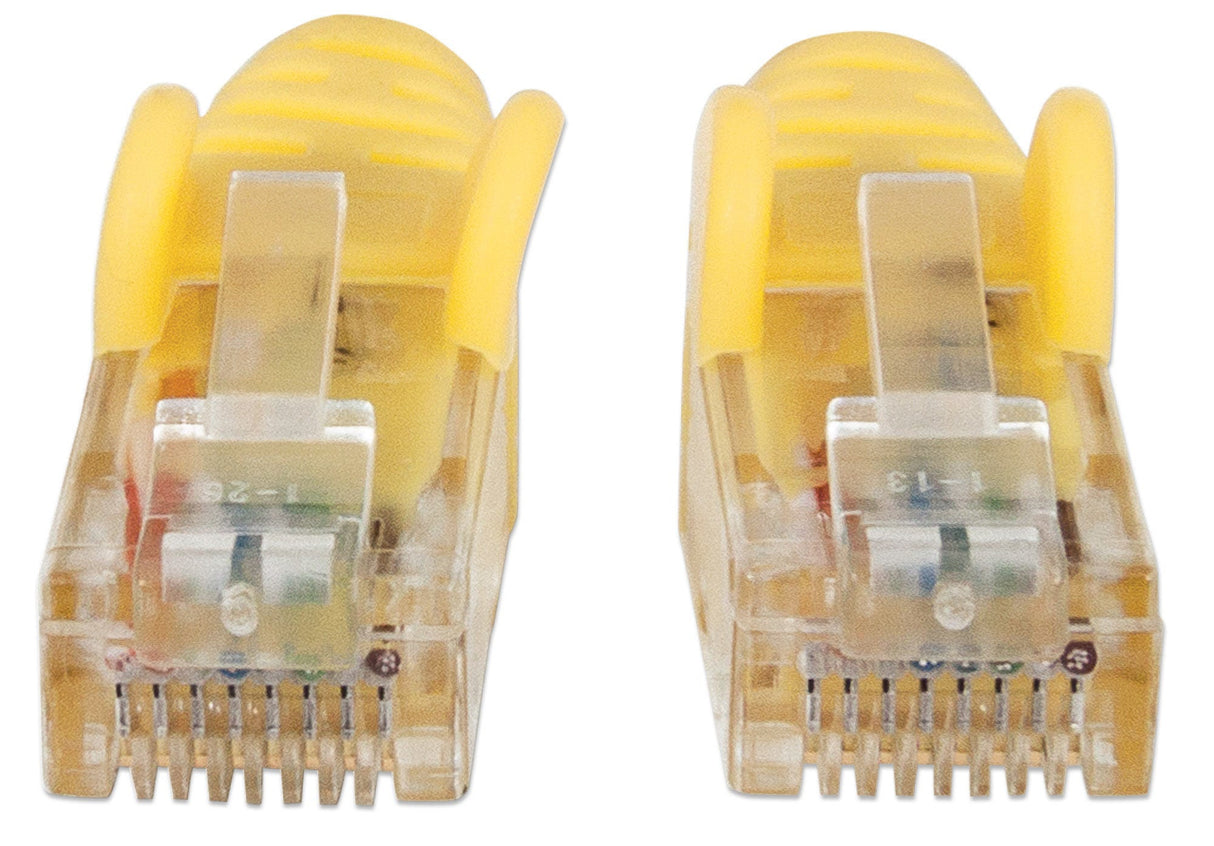 Intellinet Network Patch Cable, Cat6, 1.5m, Yellow, CCA, U/UTP, PVC, RJ45, Gold Plated Contacts, Snagless, Booted, Lifetime Warranty