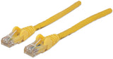 Intellinet Network Patch Cable, Cat6, 1m, Yellow, CCA, U/UTP, PVC, RJ45, Gold Plated Contacts, Snagless, Booted, Lifetime Warranty