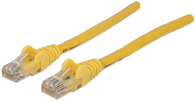Intellinet Network Patch Cable, Cat6, 1m, Yellow, CCA, U/UTP, PVC, RJ45, Gold Plated Contacts, Snagless, Booted, Lifetime Warranty